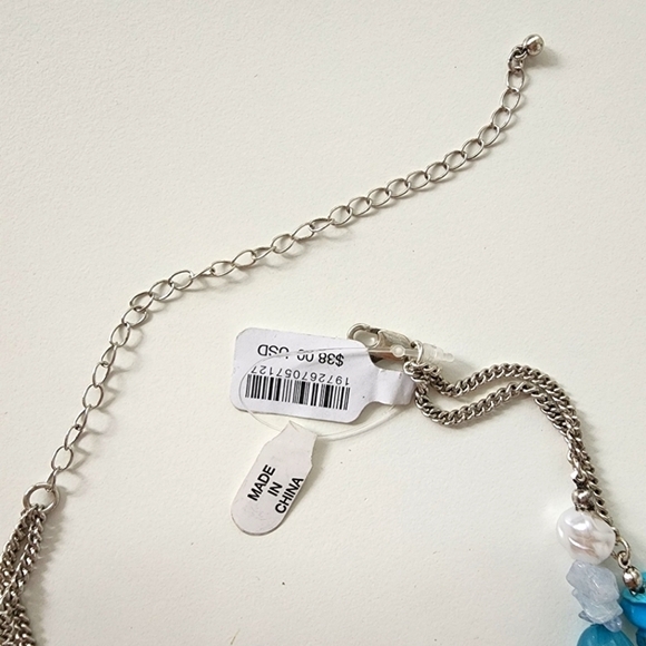 NWT Free People Steal The Show Choker Turquoise Blue - Picture 10 of 10